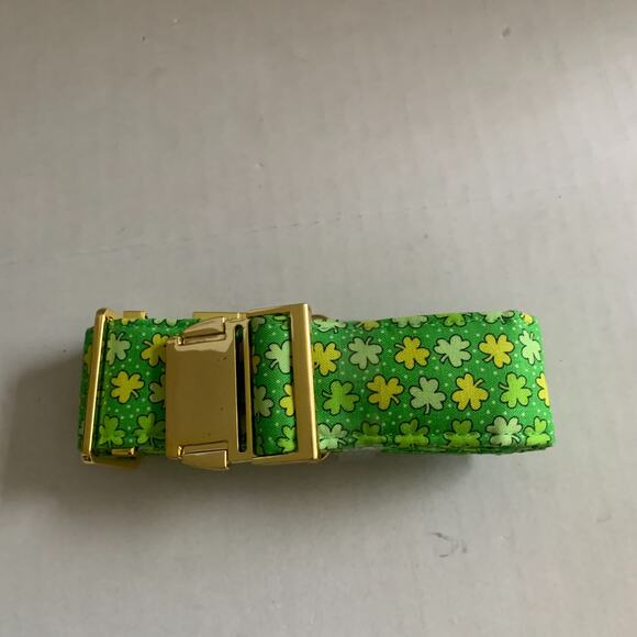 Unique Style Paws Cotton Dog Collar With Removable Bow St. Patrick Day - Picture 4 of 8